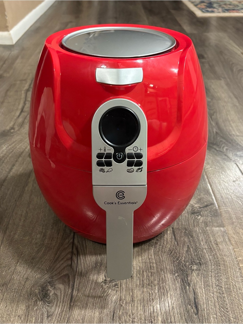Cooks Essentials Red 1500 W Digital Air Fryer W/ Presets & Grill LIKE NEW